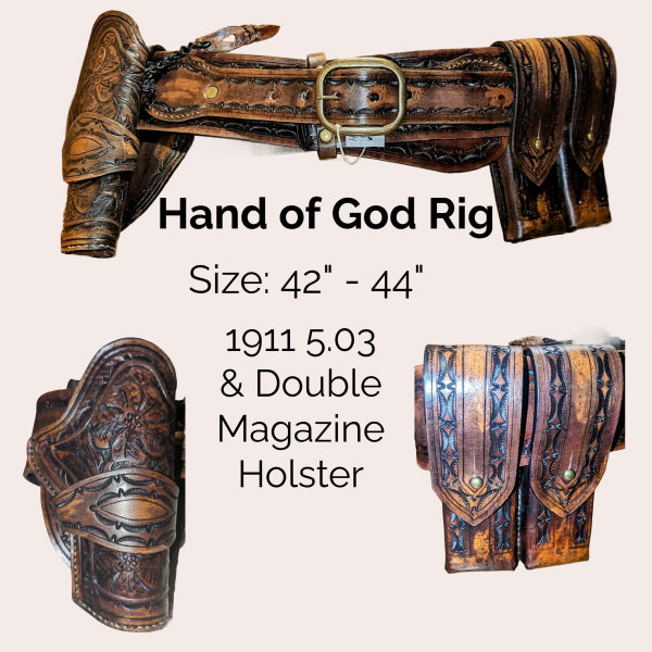 Hand of God Rig – 310 to Yuma Inspired Handcrafted Leather Holster Set