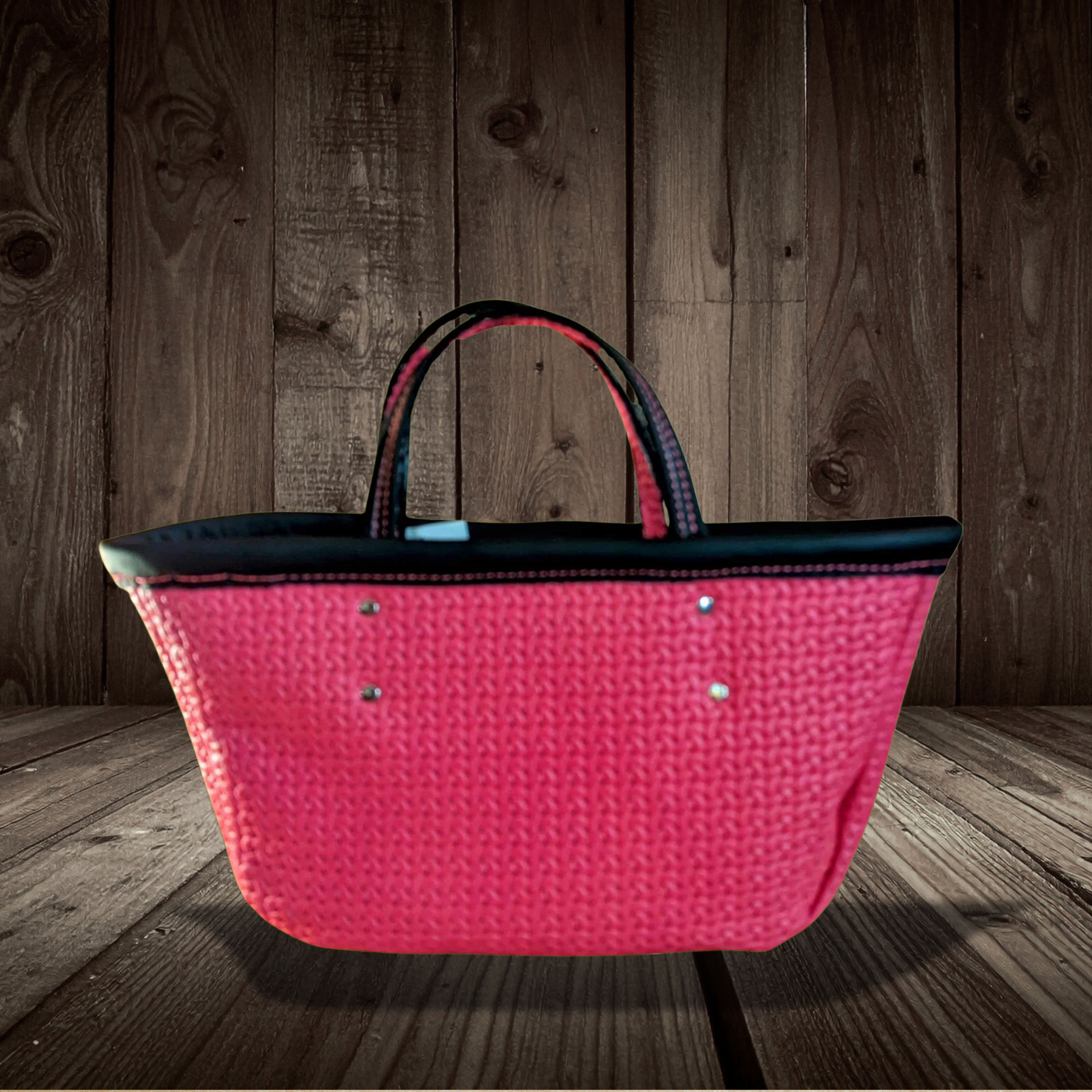 Pink Basket Weave Purse