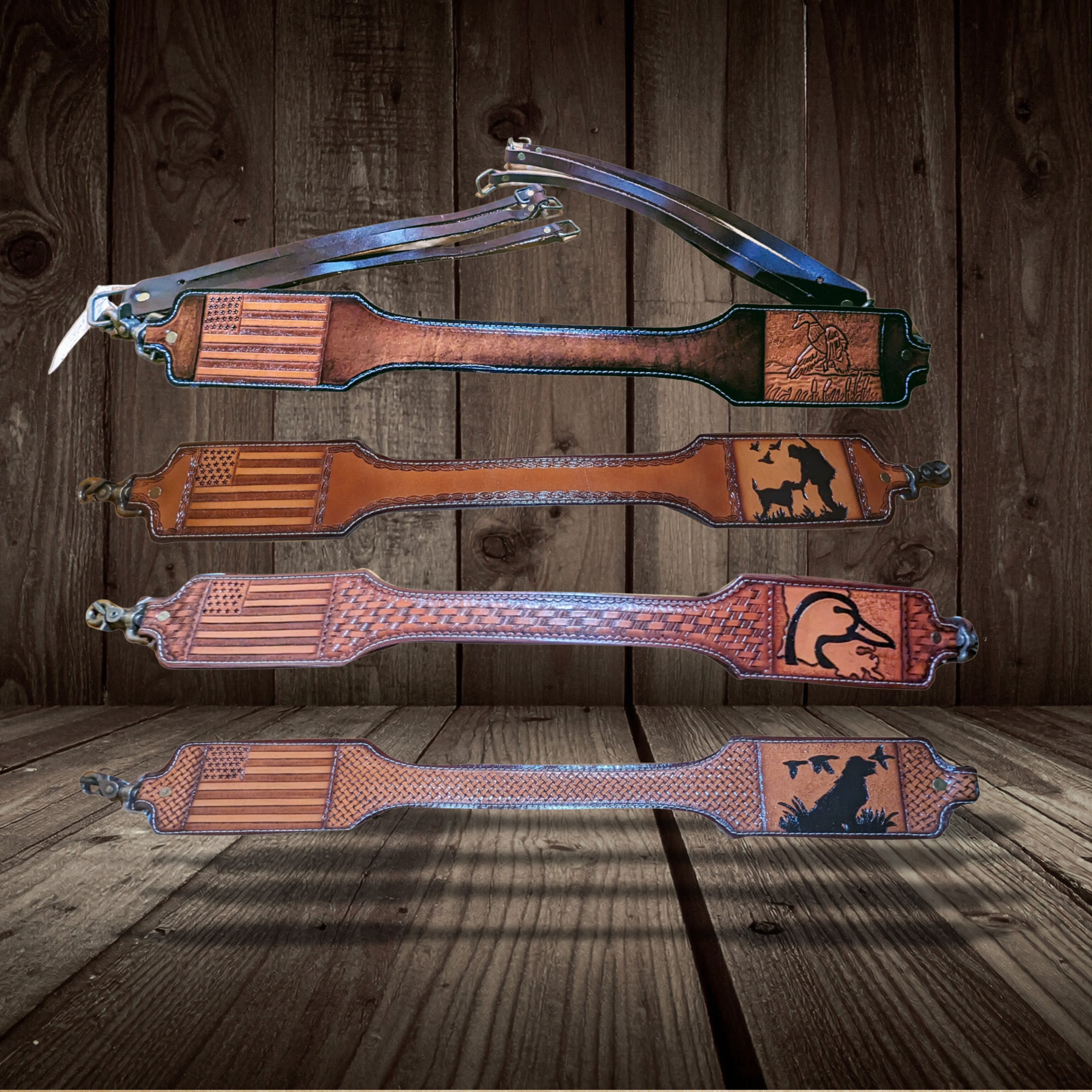 Handcrafted Leather Duck Lanyards